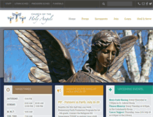 Tablet Screenshot of holyangelschurch.com